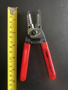 Urrea 660731607130 291 Plier 10-20 Awg Stripper And Cutter Usa Made 5.75 Inch - Red Handle New