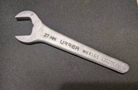 U3527m Urrea Satin Finish 30 Degree Angle Service Wrench 27 Mm Thin Design