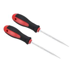 Uxcell 703820583035 2pcs O-ring Straight Pick 150mm Oil Gasket Precision Puller Remover Tool Red