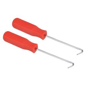 Uxcell 718844881197 2pcs O-ring 45 Hook 142mm Oil Seal Gasket Precision Puller Remover Tool Red