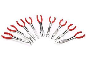 Vct 765531607486 Mechanic Pliers 9pc 11 Inch Long Nose Plier Set Automotive Shop Tools Auto Tool