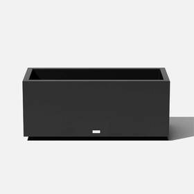 Veradek 890074002051 Long Box 38 Inch Black Plastic Rectangular Planter