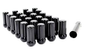 Veritek Performance Vpe-14153809lbk Set Of 24 14x1.5mm 2 Inch 50mm Overall Length Black Spline Drive Lug