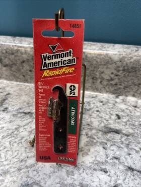 14851 Vermont American New Bit/wrench Rapid Fire Set- Specialty Tool