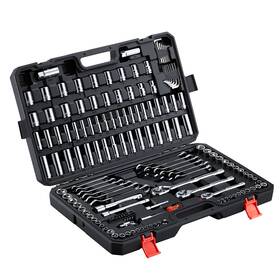 100004 Vevor Mechanics Tool Set 159-piece Mechanic Kit Sae And Metric Socket