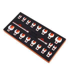 Vevor 197988386445 Crowfoot Wrench Set 3/8 Inch Drive 20-piece Crows Foot With 2 Exte