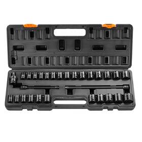 Vevor 197988412106 Impact Sockets Set 29pcs 6-point 3/8in Drive Bit Ratchet Tool Kit Case
