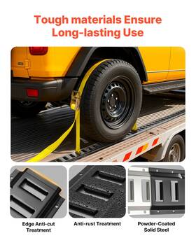Vevor 197988906476 E-track Tie-down Rail Kit 4 Pack 1.3ft Set With Straps O-rings D-rings For Trailer