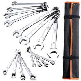 Vevor 197988998877 Combination Wrench Set 25-piece Metric 6 Mm To 32 With Roll-up Pouch