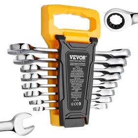 Vevor 197988999843 Combination Wrench Set 8-piece Metric 8 Mm To 19 With Organizer Rack