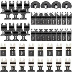 4061410031 Vevor 50 Pcs Oscillating Saw Blades Quick Release Multitool Kit Hcs Tool Blad