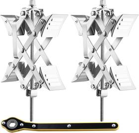 71c06g Vevor Camper Wheel Chock Stabilizer X-shaped Rv Fit For 1.5 Inch