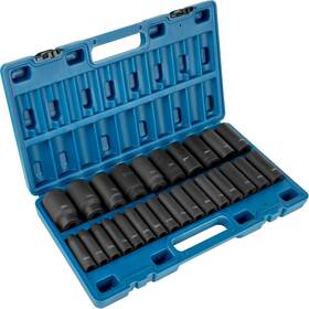 Vevor 742521693049 Impact Socket Set 1/2 Inches 26 Piece Sockets Deep 6-point