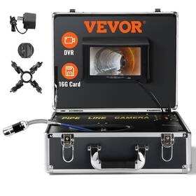 Vevor 840281566433 Sewer Camera 7 Inch Screen Pipeline Inspection With Dvr Function 66 F