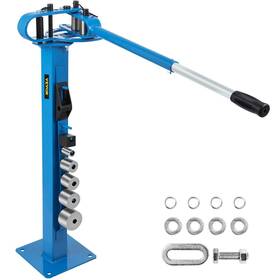 Yp-38 Vevor 840349908113 Metal Bender 1 Inch -3 Flat Bar Square Rod Bending 7 Dies With Floor Stand