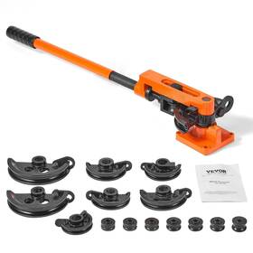 Vevor 840349928876 Pipe Tube Bender 3/8 Inch To 1 Od Manual With 7 Bending Die