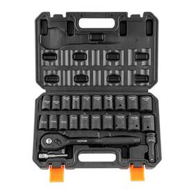 Vevor 840349938516 1/2 Inch Drive Impact Socket Set 23 Piece Sae 7/16 -1 & Metric