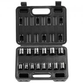 Cjttzj1crmo17g1ezv0 Vevor Impact Sockets Set 14pcs 6-point 3/8in Drive Bit Ratchet Tool Kit Case
