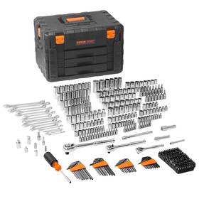 D0102hpct48 Vevor Mechanics Tool Set And Socket 1/4 Inch 3/8 1/2 Drive Deep Standard