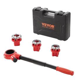D0102hqte6y Vevor Ratchet Pipe Threader Kit 1/2 Inch Npt 3/4 1 Manual Ratcheting Pi