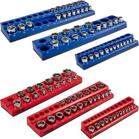 Gjjhslsjtbdd6xb5av0 Vevor Magnetic Socket Organizer 6 Pcs 1/2 3/8 1/4-inch Drive Sae And Metric