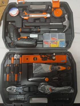 Jygjtzddddlsey0is Vevor Tool Kit 96 Piece Household Hand Set Cordless Screwdriver Case