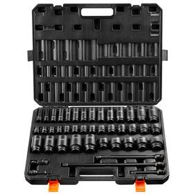 Sx21d43000 Vevor Impact Sockets Set 43pcs 6-point 1/2in Drive Bit Ratchet Tool Kit Case