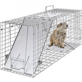 Ybl32yc00000tsr3rv0 Vevor Live Animal Cage Trap 31 Inch X 10 12 Humane Cat Galvanized Iron Folding