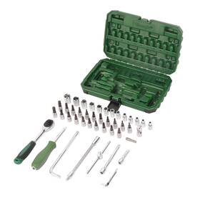 Hond0066c0010 Vicbas 1/4 Inch Drive Sae/metric Ratchet And Socket Mechanics Tool Set 46-piece