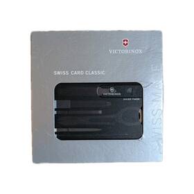 0.7133.t3 Victorinox Swisscard Classic Nero Trasparente Abs Sintetico 82 Mm 4 5
