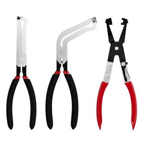 Vigolix 706001440813 3-piece Automotive Disconnect Pliers Set Straight And Angled Hose Clamp Toolt