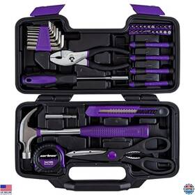 B0dmw65wbf Visit The Cartman Store 39-piece Home Tool Set Kit Essential Hand Tools With Storage Case