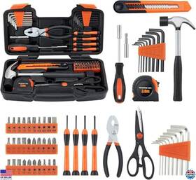 M836-orange Visit The Martcolor Store 58-piece Household Tool Set With Toolbox All-purpose Hand Tools For Home &