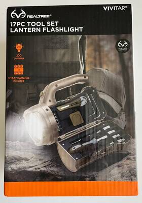 Vivitar 021331141170 Realtree 17pc Tool Set Lantern Flashlight New In Box