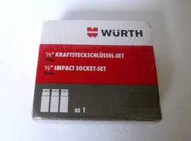 071413030 W Rth Wurth 1/2 Inch Impact Socket Set 3-piece Germany Brand New