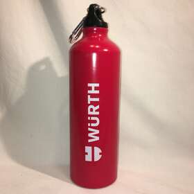 0965 W Rth 11 42 Tool Zebra Promotional Advertising Aluminum Water Bottle Red Wurth Tools