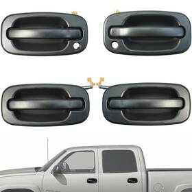 Wtdh0003 Wahmototin 4pcs Exterior Door Handles Front Rear Driver&passenger Set Fit For 1999-2007