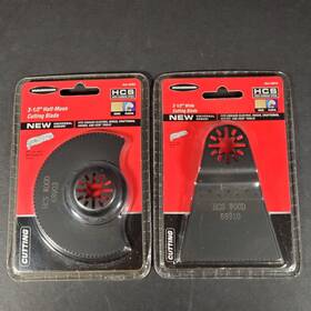 68910 Warrior Cutting Blades For Use With Multipurpose Tools Half-moon 2 1/2 Inch Lot Of