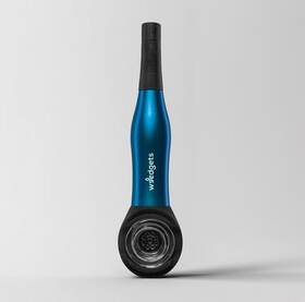 65465 Weedgets Maze-x Best Hand Spoon Glass Bowl Pipe Filters Smooth Safer Smoke Blue