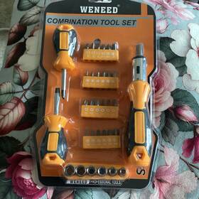 Wd-9068 Weneed Combination Tool Set 18-piece Metric Screwdrivers Sockets
