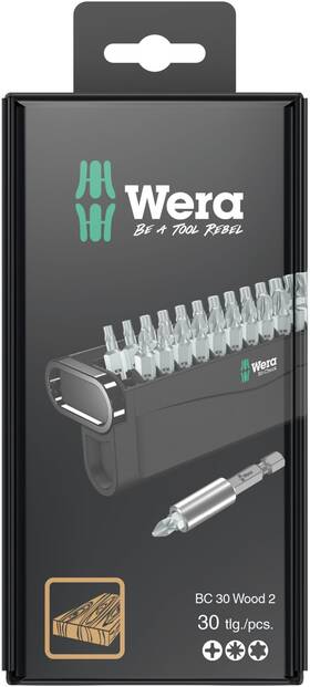 05057438001 Wera 013288229625 - Bit-check 30 Wood 2 Sb Pieces