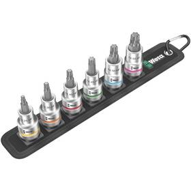 05003997001 Wera Belt C 3 Torx Hf Zyklop Bit Socket Set 1/2 Inch Drive 6 Pieces