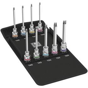 05004212001 Wera 8767 C Torx Hf 3 Zyklop Bit Socket Set 1/2 Inch Drive 9 Pieces