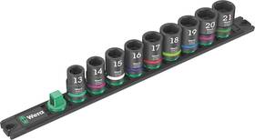 05005490001 Wera Magnetic Sock Rail C 1 Set 1/2 Inch Drv 9 Pcs Classic