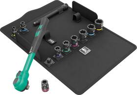 050055310018100 Wera 05005531001 Sb 13 Zyklop Comfort Ratchet Set Reversing Lever 3/8 Inch Drive Impe