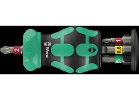 05008891001 Wera Tools Kraftform Kompakt Stubby Magazine Ra 1 Bit Set With Ratchet Functionality 6pcs