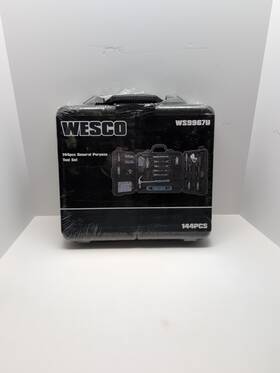 Ws9967u Wesco Compact 144-piece Tool Kit With Wrenches Hammer And Measure Tape For Repairs