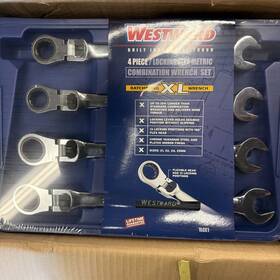 1lcei Westward 1lce1 4 Piece 12 Point Flex Ratcheting Combination Metric Wrench Set