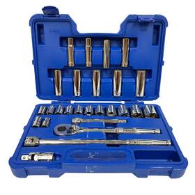 C-26pc Westward 1/2 Inch Drive Sae 26 Piece Socket Wrench Set