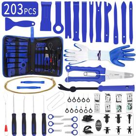 Tzc-20301a Wetado 203pcs Trim Removal Tool Kit Car Panel/door/audio Set A